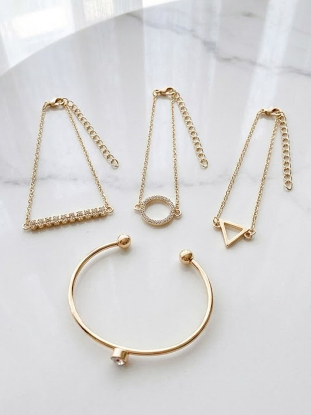 Ladies 4 Piece Bracelet Set